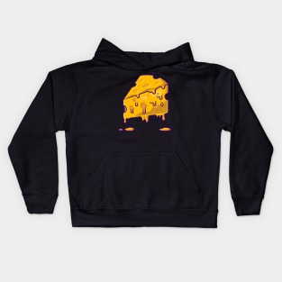 Slice Cheese Melted Cartoon Kids Hoodie